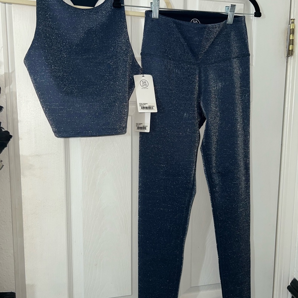 NWTs- Lululemon Athletica Glittering Navy Leggings
